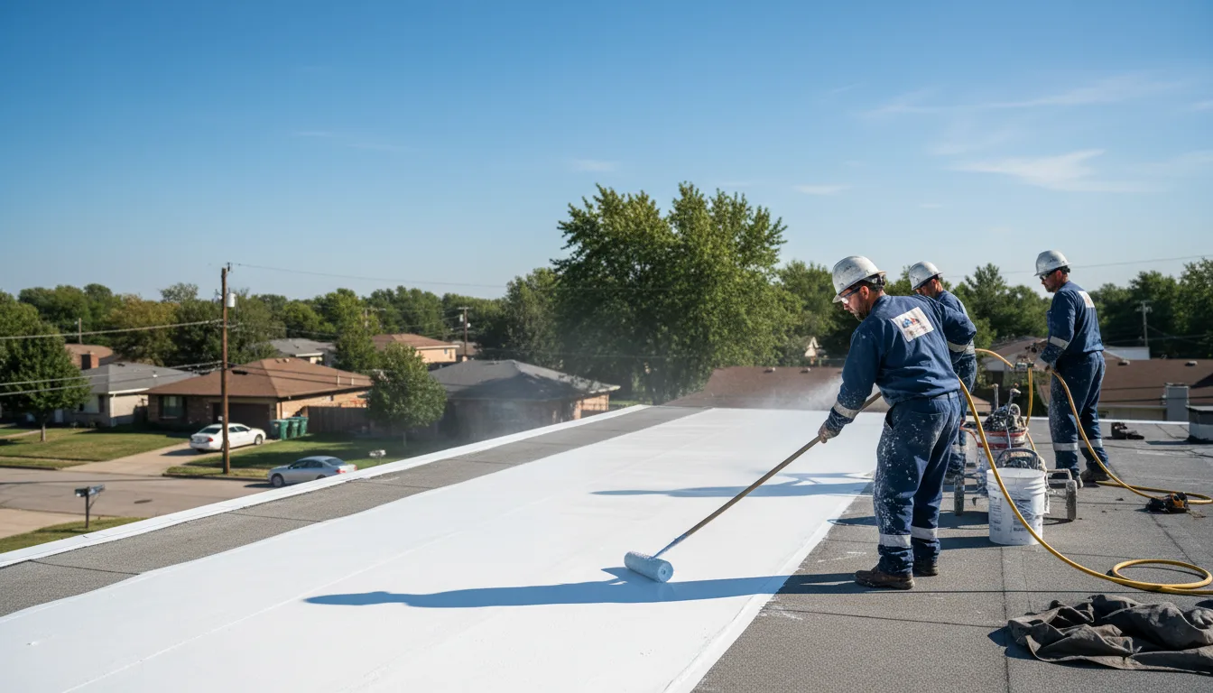 Commercial roof coating in Marcella, AR near me